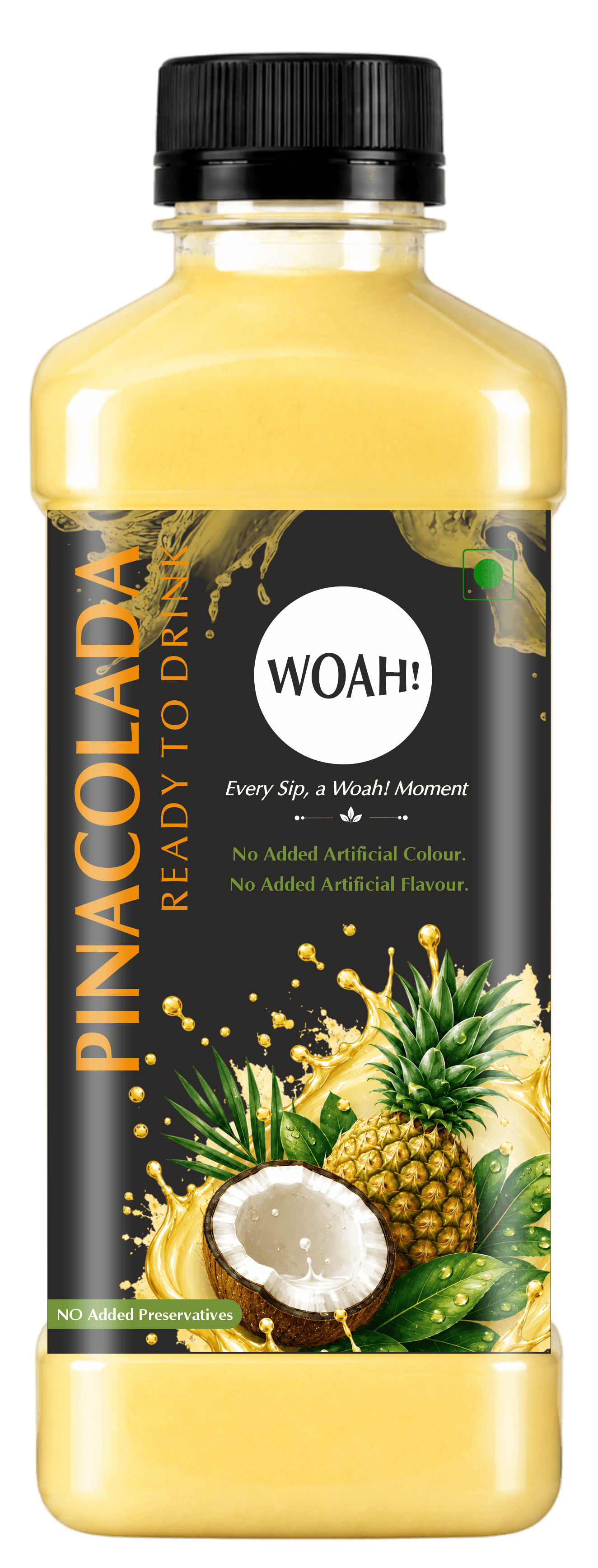 Woah! Pinacolada 250 ml bottle — added sugar